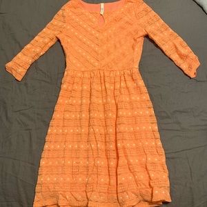 Orange Easter dress, only worn once to church